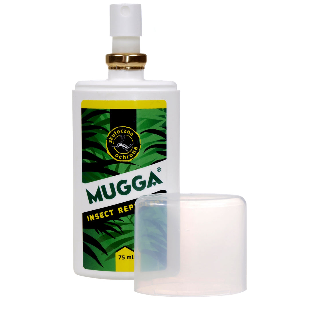Mugga spray 9.5% 75ml for mosquitoes ticks + Soothing Lotion 50ml