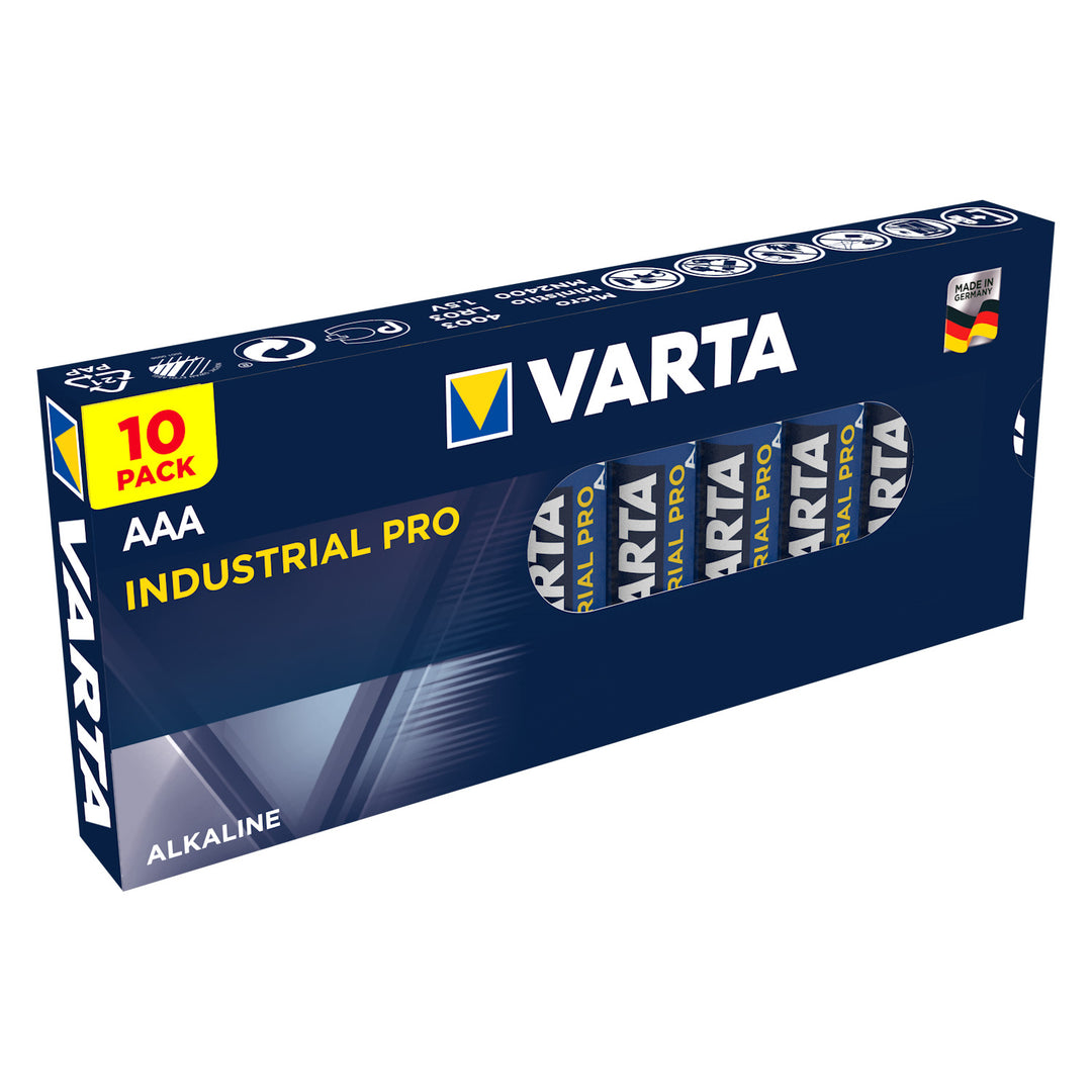 Varta Industrial AA AAA 20-píosa sraith ceallraí alcaileach.