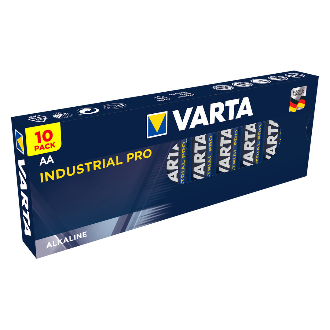 Varta Industrial AA AAA 20-píosa sraith ceallraí alcaileach.