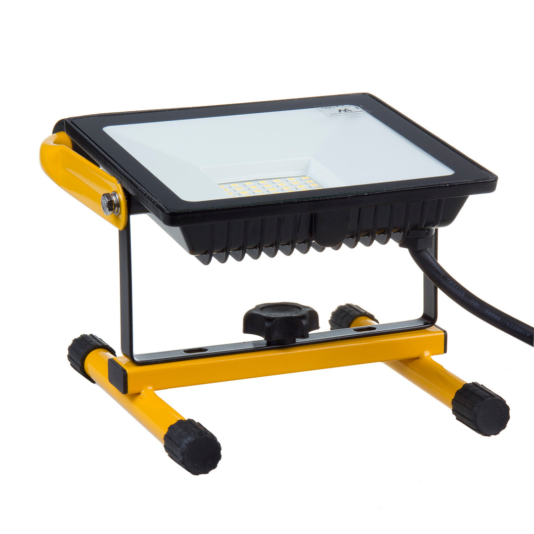 Halaigine stiúir Floodlight + Seastán Solas Te Bán IP65 Uiscedhíonach 50W Adjustable