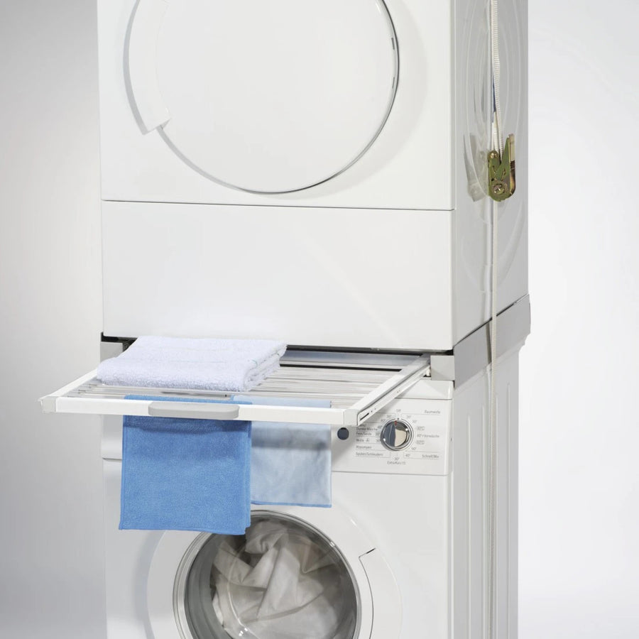 XAVAX Washer Dryer Stacking Kit with Clothes Airer 60x60cm Universal Washing Machine Tumble Dryer