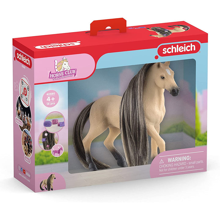 Schleich 42580 Horse Club Beauty Horse Andalusian Mare Figurine with Accessories