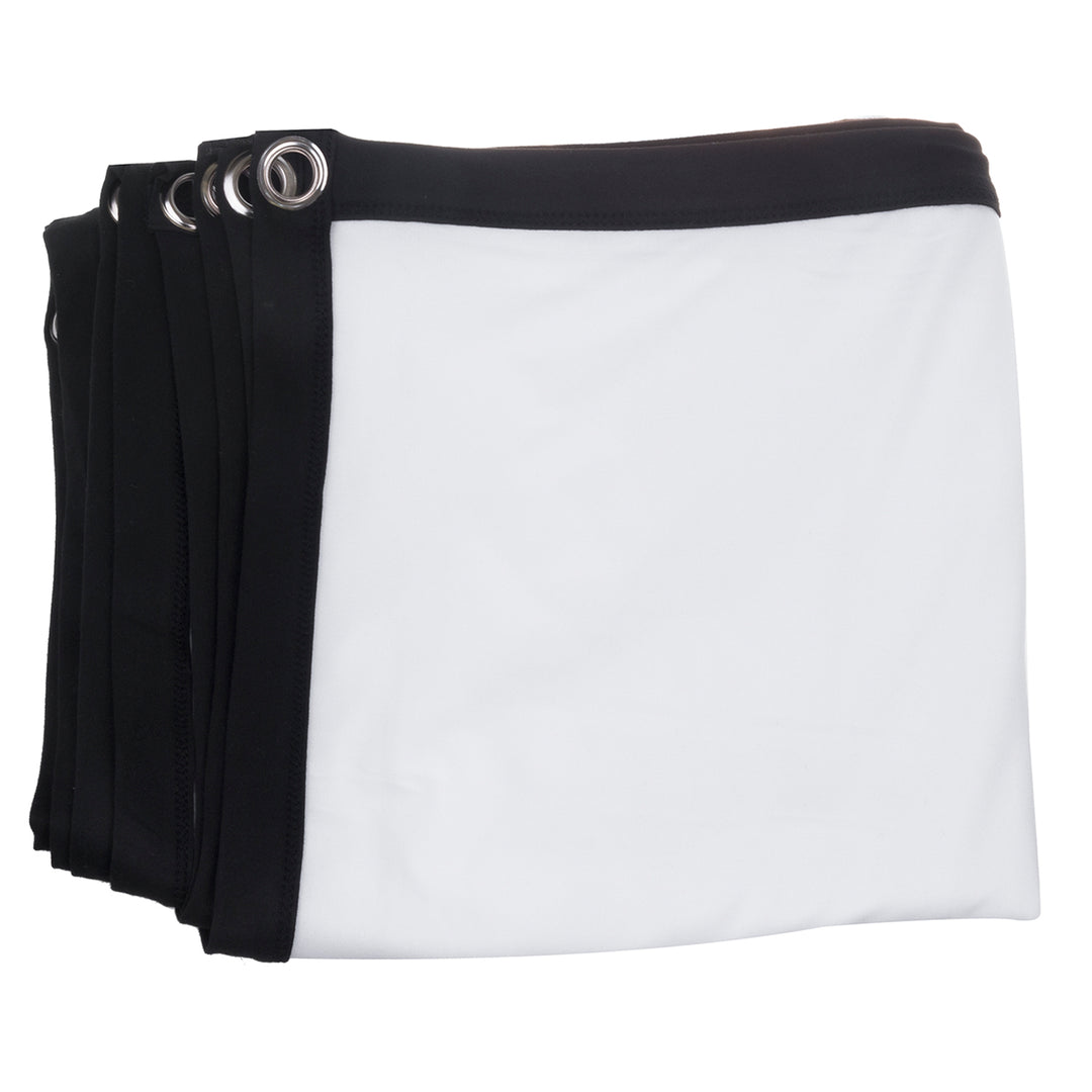 Maclean MC-980 Projection Screen, 84", 177x99cm, 25mm 16:9 Border, Tension Hooks, White