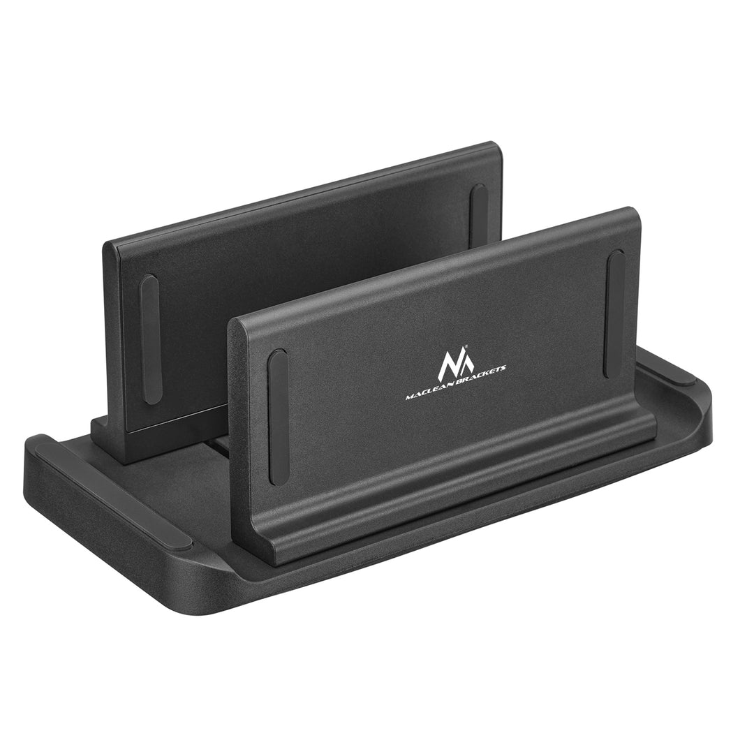 Maclean MC-454 Holder for Thin Client Terminal Mini PC CPU Stand Mount VESA Compatible Black Freestanding Sturdy