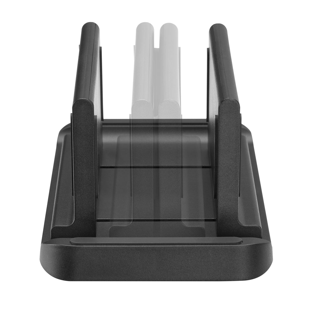 Maclean MC-454 Holder for Thin Client Terminal Mini PC CPU Stand Mount VESA Compatible Black Freestanding Sturdy