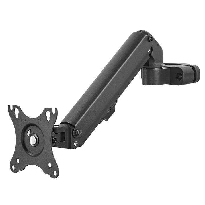 Maclean MC-459 Monitor Holder 17"-27" Pole Mount Arm 28-60mm Full Motion Flat & Curved Screens 7kg VESA 75x75 100x100 Swivel Tilt Rotate Universal Monitor Mount