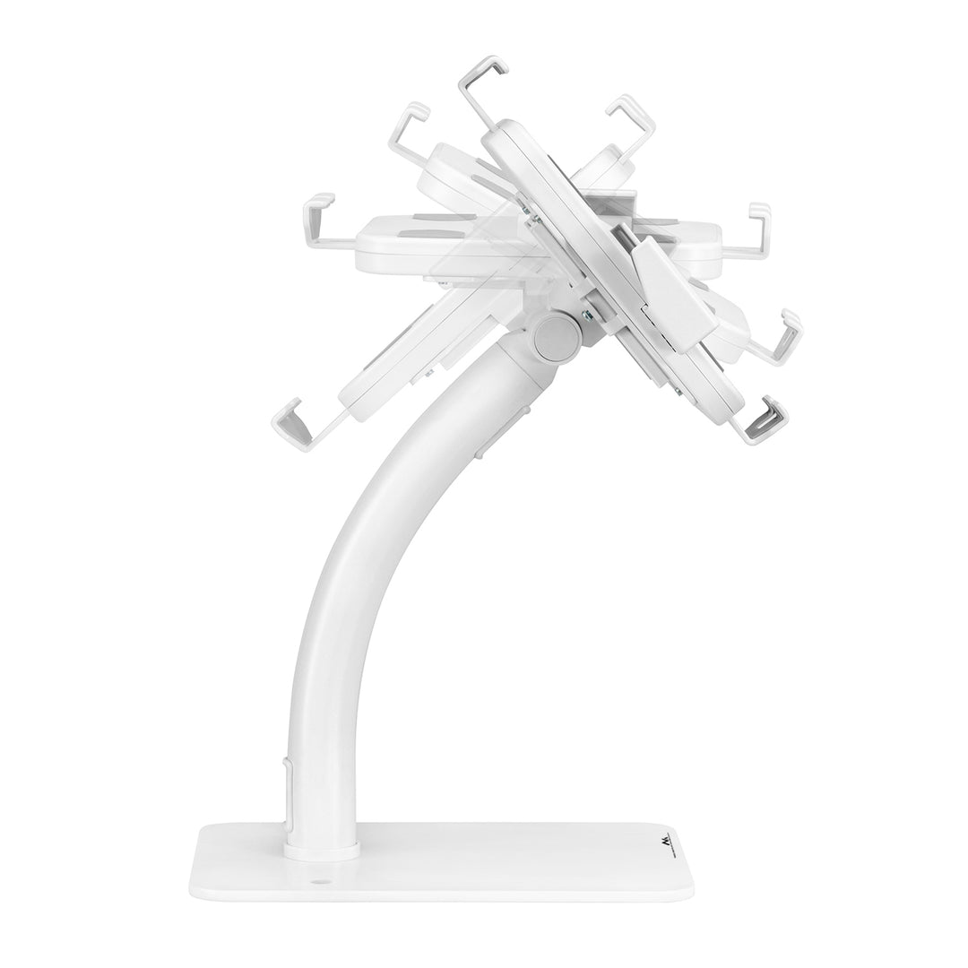 Maclean MC-468W Universal Tablet Stand Holder Lockable 7.9" - 11"  Table or Wall Mounting Public Display Kiosk Sturdy Anti-Theft