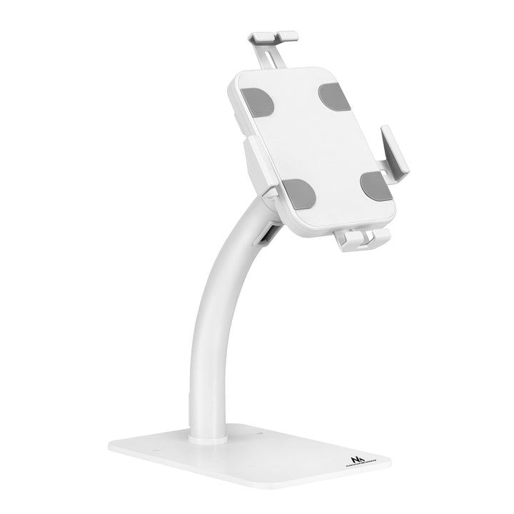 Maclean MC-468W Universal Tablet Stand Holder Lockable 7.9" - 11"  Table or Wall Mounting Public Display Kiosk Sturdy Anti-Theft