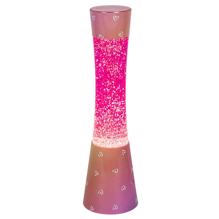 Minka Lava Glitter Lamp Gy6.35 20W 39.5 cm Pink Decorative Kids Girls Night Lamp