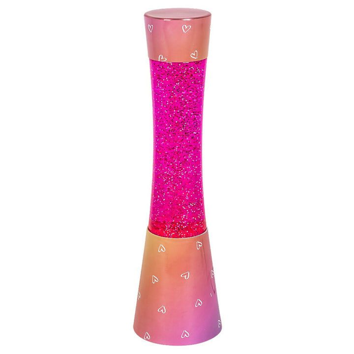 Lampa Glitter Minka Lava Gy6.35 20W 39.5 cm Lampa Oíche Cailíní Pink Maisiúil do Chailíní