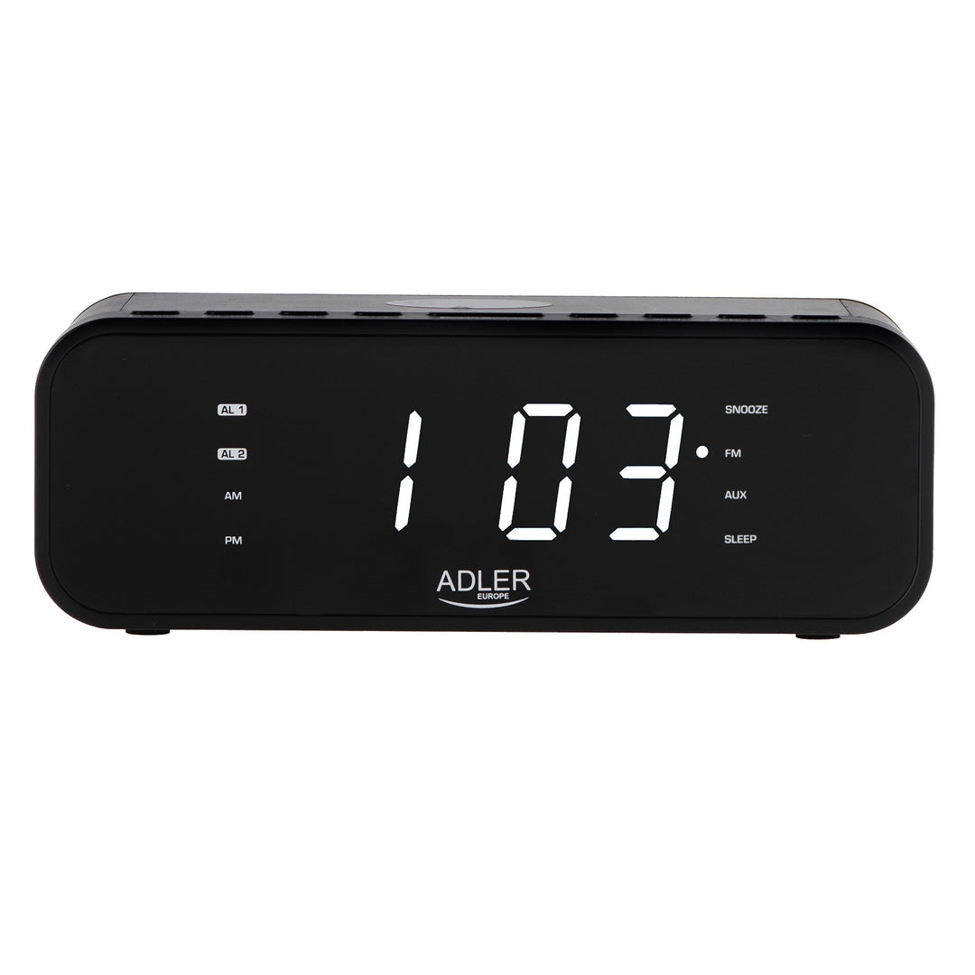 FM radio alarm clock with wireless charger and Bluetooth - Adler AD 1192B