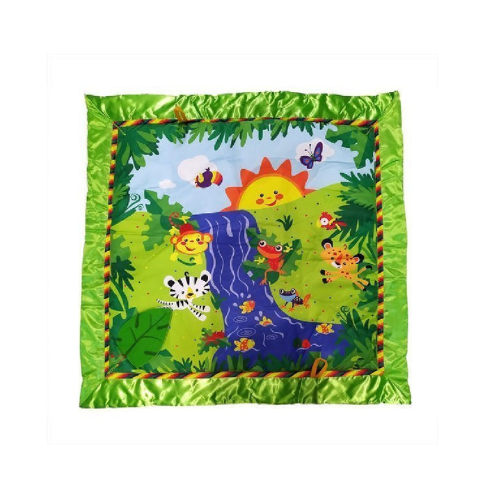 Oideachasúil Plush Mat Soft Safe Baby Kids Toy Jungle Animals Fuaimeanna Idirghníomhacha