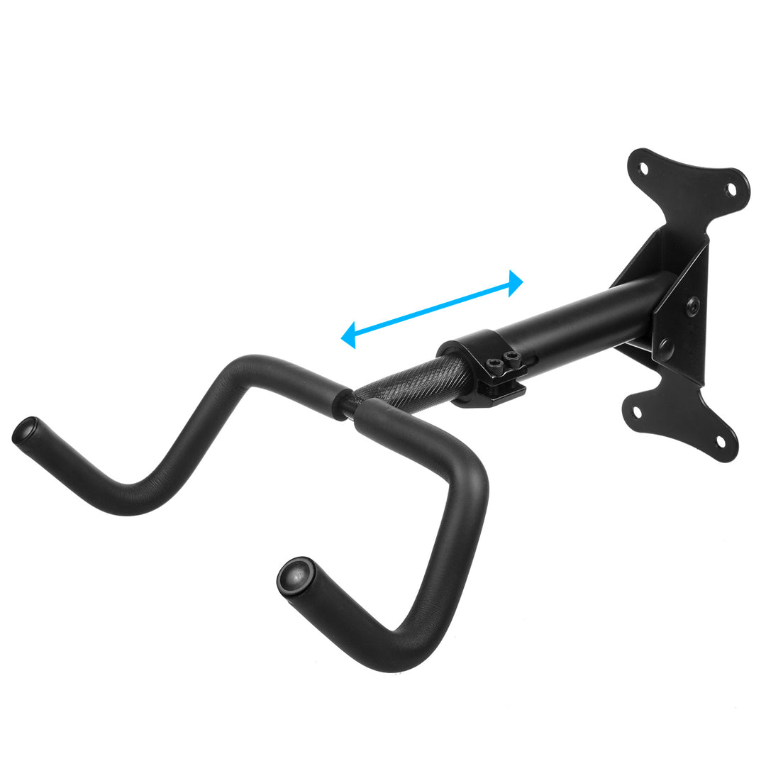 Maclean Bicycle Bike Stand Wall Mount Holder Garage Steel Storage Hook Adjustable 30kg Extending Folding