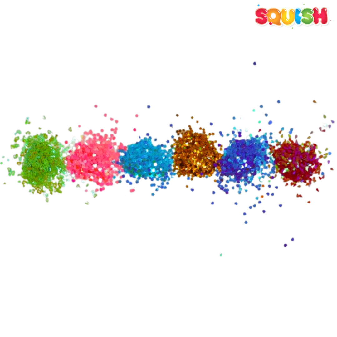 Squish Slime Making Kit Set 15-Píosa - Mermaid - 500ml Glue + 250ml Gníomhachtaithe Scamall Cinéiteach Uisce Glitter Crunchy