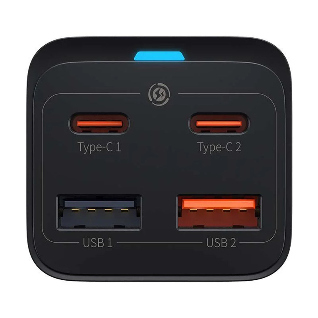 Baseus GaN3 Pro 2x USB-C PD agus 2x USB CCGP040101 65W charger fón / fón cliste.