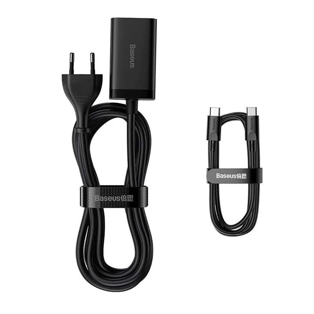 Baseus GaN3 Pro 2x USB-C PD agus 2x USB CCGP040101 65W charger fón / fón cliste.