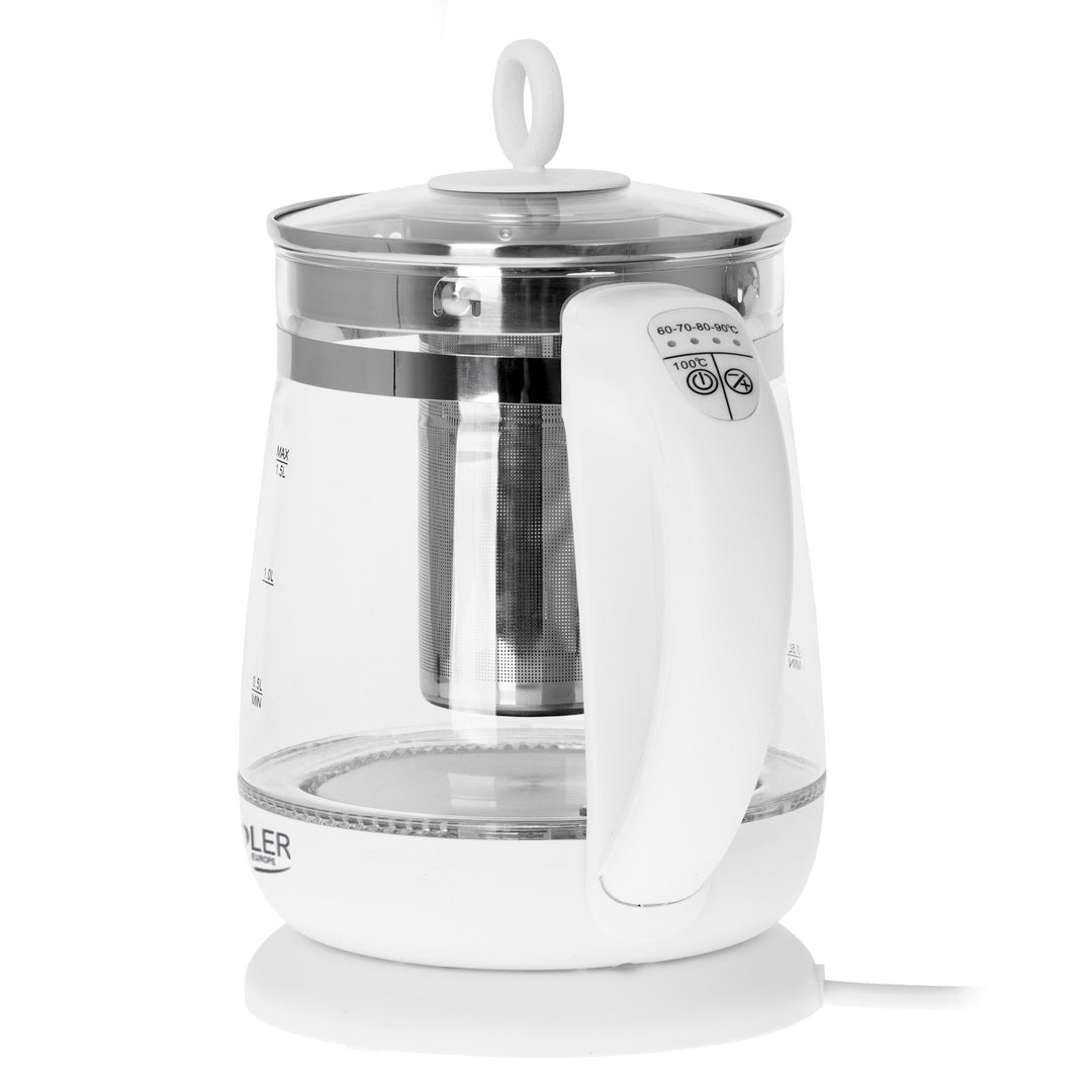 Glass kettle 1.5 L with brewer and temperature control Adler AD 1299