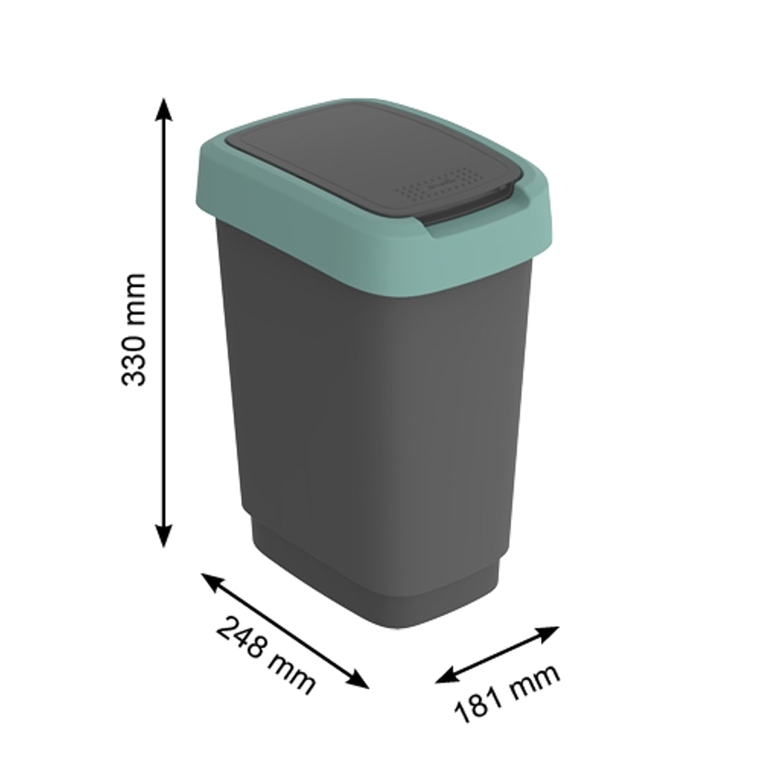 Bruscar Dramhaíola Is féidir le 10L Lid Durable Soladach Éasca Glanadh caol BPA Saor in Aisce