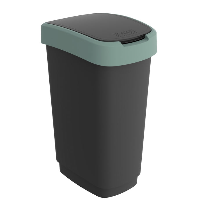 Recycling Waste Bin 50L Trash Can Sorting Lid BPA Free Durable Kitchen