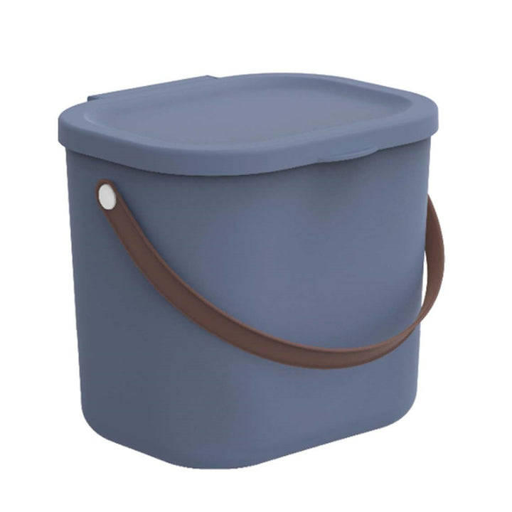 Storage Container Waste 6L Bin Trash Can Handle Lid Recycling Stackable Matte