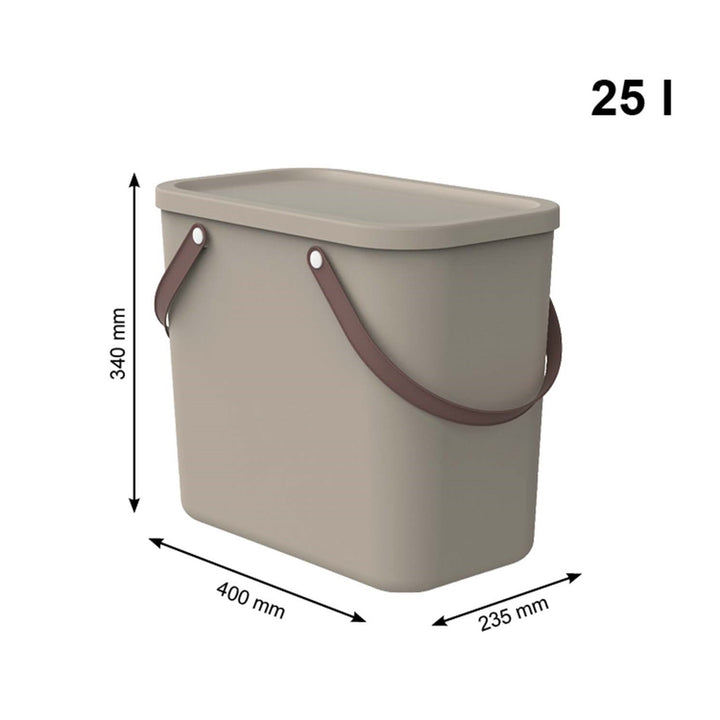 25L Storage Container Waste Bin Recycling Trash Can Sorting