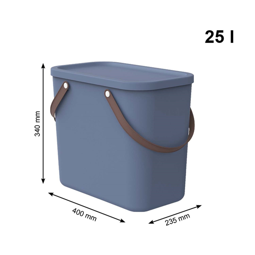 25L Storage Container Waste Bin Recycling Trash Can Sorting