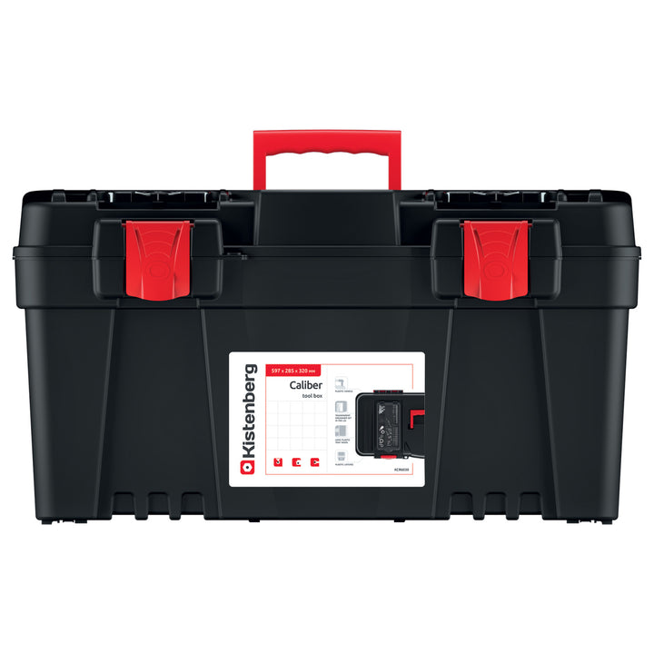 KISTENBERG CALIBER 60 KCR6030 Tool Box with Handle Lid Compartments 60cm Sturdy ABS Polycarbonate