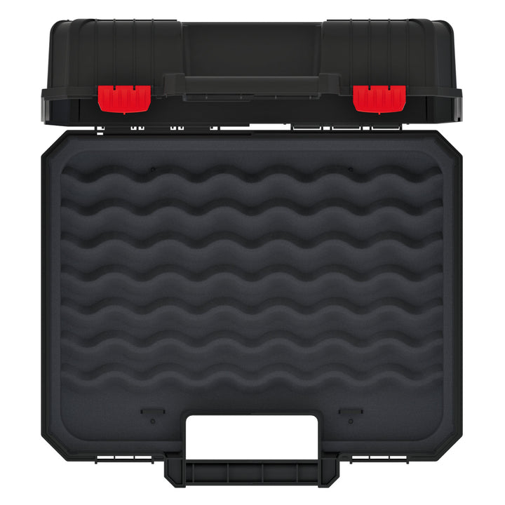 Kistenberg Heavy 40 KHV40P Tool Case Box Carrier with Foam Liner for Power Tools Wrokshop Ergonomic Handle Extremely Sturdy Polymer Blend