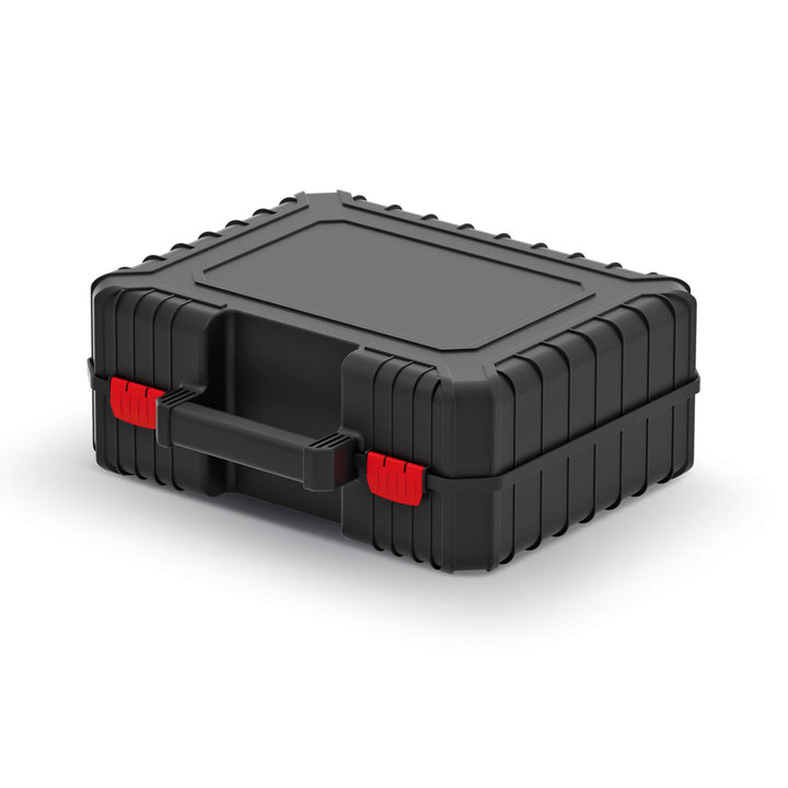 Kistenberg Heavy 40 KHV40P Tool Case Box Carrier with Foam Liner for Power Tools Wrokshop Ergonomic Handle Extremely Sturdy Polymer Blend