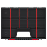 Kistenberg Nor 40 KNO40307 Workshop Tool Organizer Compartment Box Case with Handle Removable Dividers