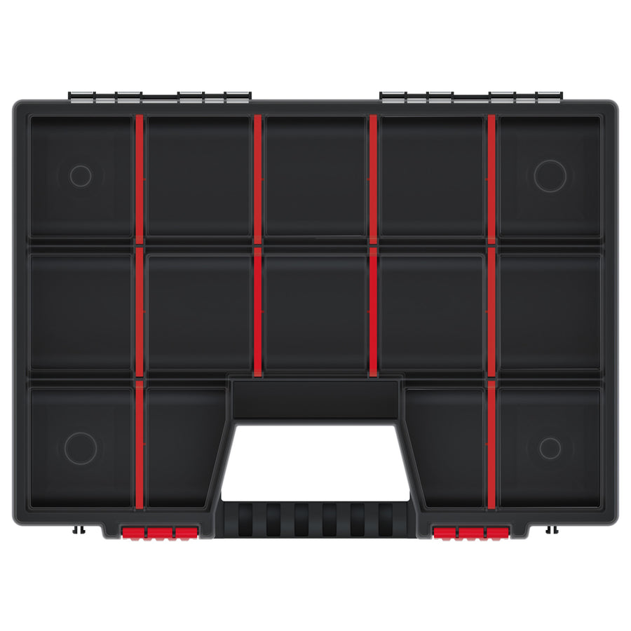 Kistenberg Nor 40 KNO40307 Workshop Tool Organizer Compartment Box Case with Handle Removable Dividers
