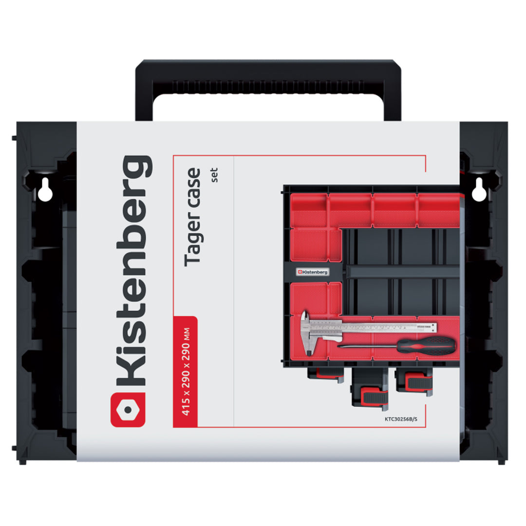 Kistenberg Tagercase 30 Tool Box Case for Organisers Compartments Cabinet Storage Solution Garage Workshop Portable Handle or Wall Mounted Stackable