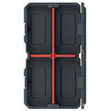 Kistenberg KMXBB3015S MSX Box Tool Organiser Container with 3 Dividers Workshop Garage Lidded