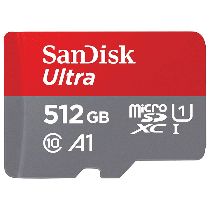 512GB Ultra microSDXC+ Card SD Adapter 120MB/s A1 Class 10 UHS-I