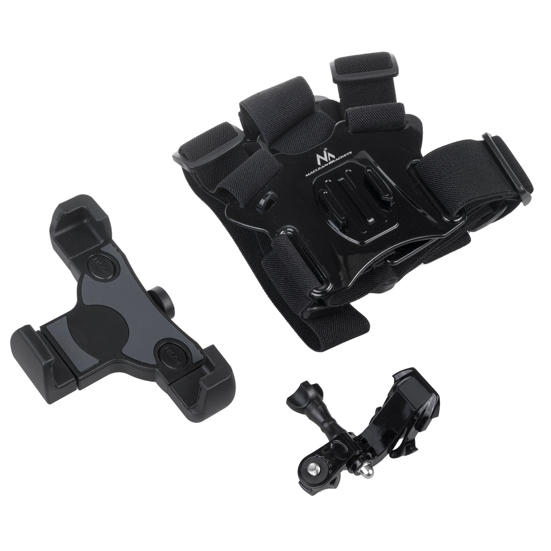 Maclean MC-445 Smartphone GoPro Chest Harness Strap Camera Mount 1/4" Sealbhóir Snáithe Inchoigeartaithe Uilíoch 75-100mm Leithead 140-180mm Fad