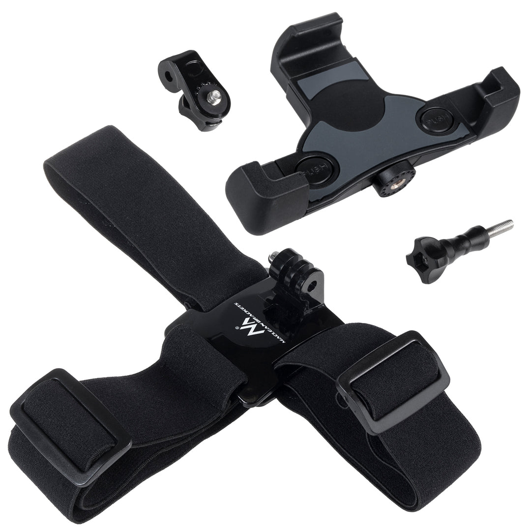 Maclean MC-448 Sports Headband Mount Strap Holder For Mobile Phone Camera GoPro Universal Secure Grip Sport Action Shots