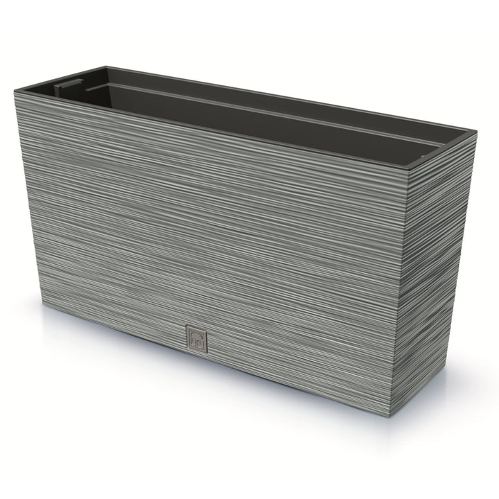 Prosperplast DFC800M-422U Furu Case Middle Planter with Insert Plant Trough Flower Pot Indoor Outdoor 77x23.5x41cm Concrete Grey