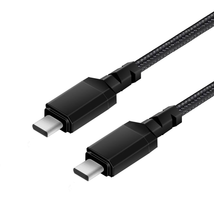 Maclean MCE494 2 x USB-C 15W cable, supporting QC 3.0, data transfer, 3A, , black, length 2m