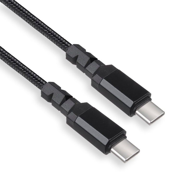 Maclean MCE494 2 x USB-C 15W cable, supporting QC 3.0, data transfer, 3A, , black, length 2m