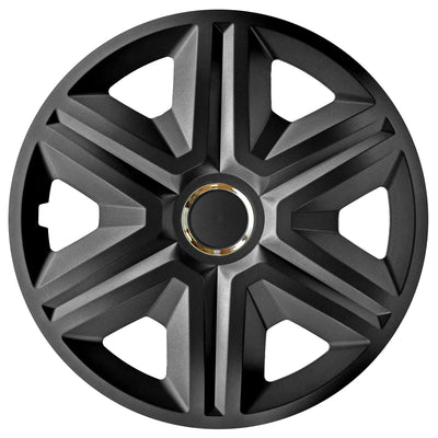 4 x 14" Hubcaps Wheel Covers Car 4 PCS Set Graphite Universal Weather Resistant ABS