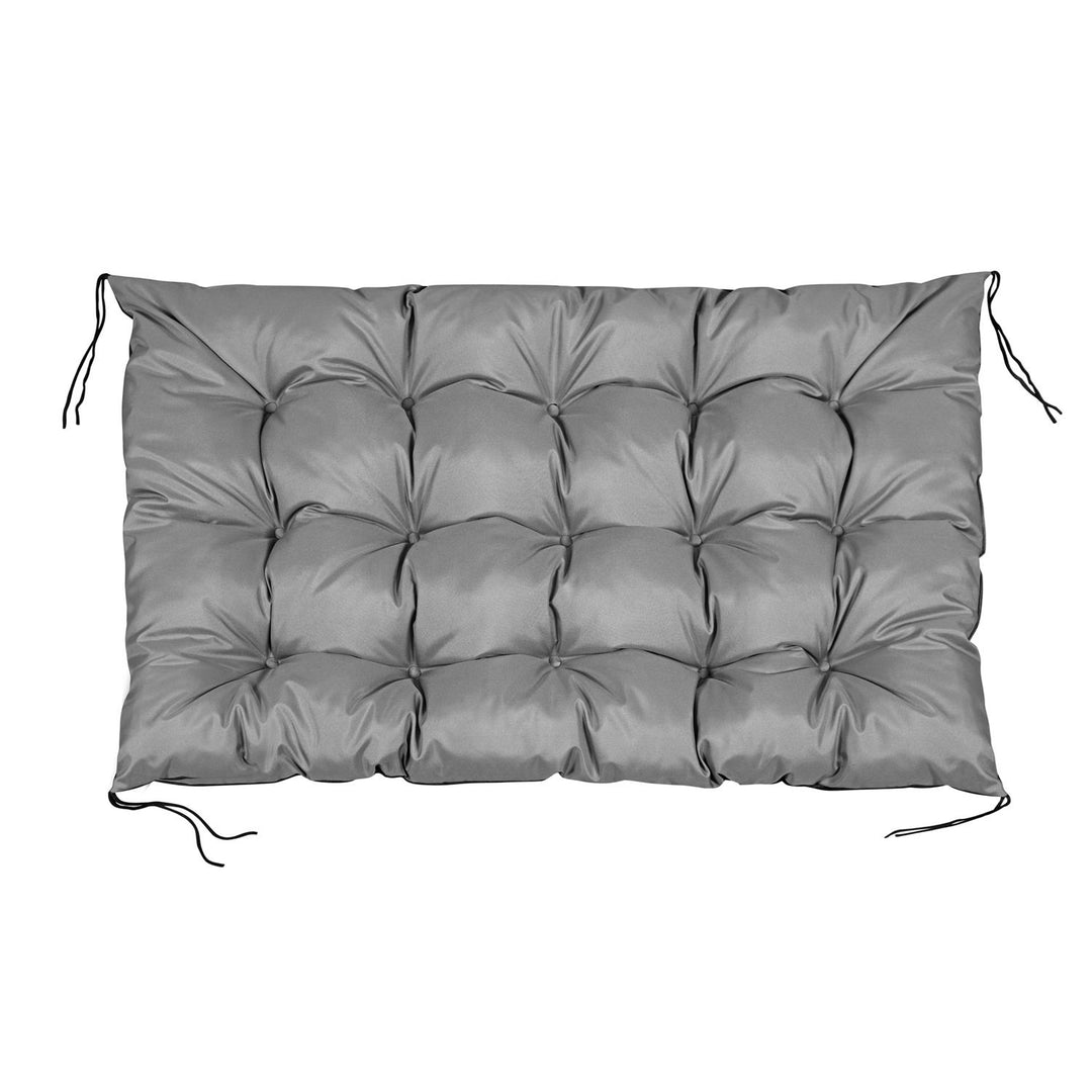 KingGarden Garden Pillow Waterproof Pallet Garden Sofa Bench Swing Seat Cushion Gray 120x80 cm