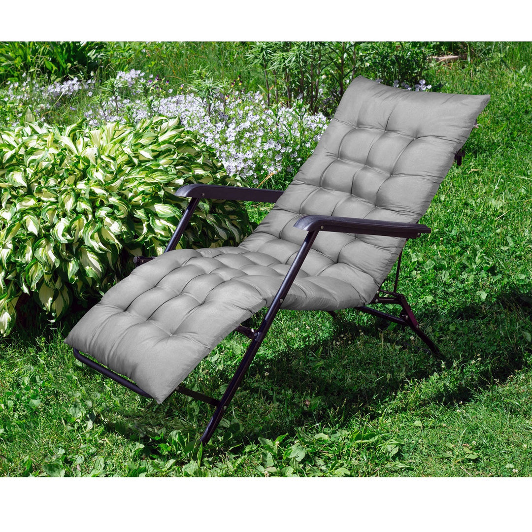 Pad Cathaoirleach Suíochán Suíochán Lounger Gairdín AIO Binse Bog Microfiber 165cm x 50cm