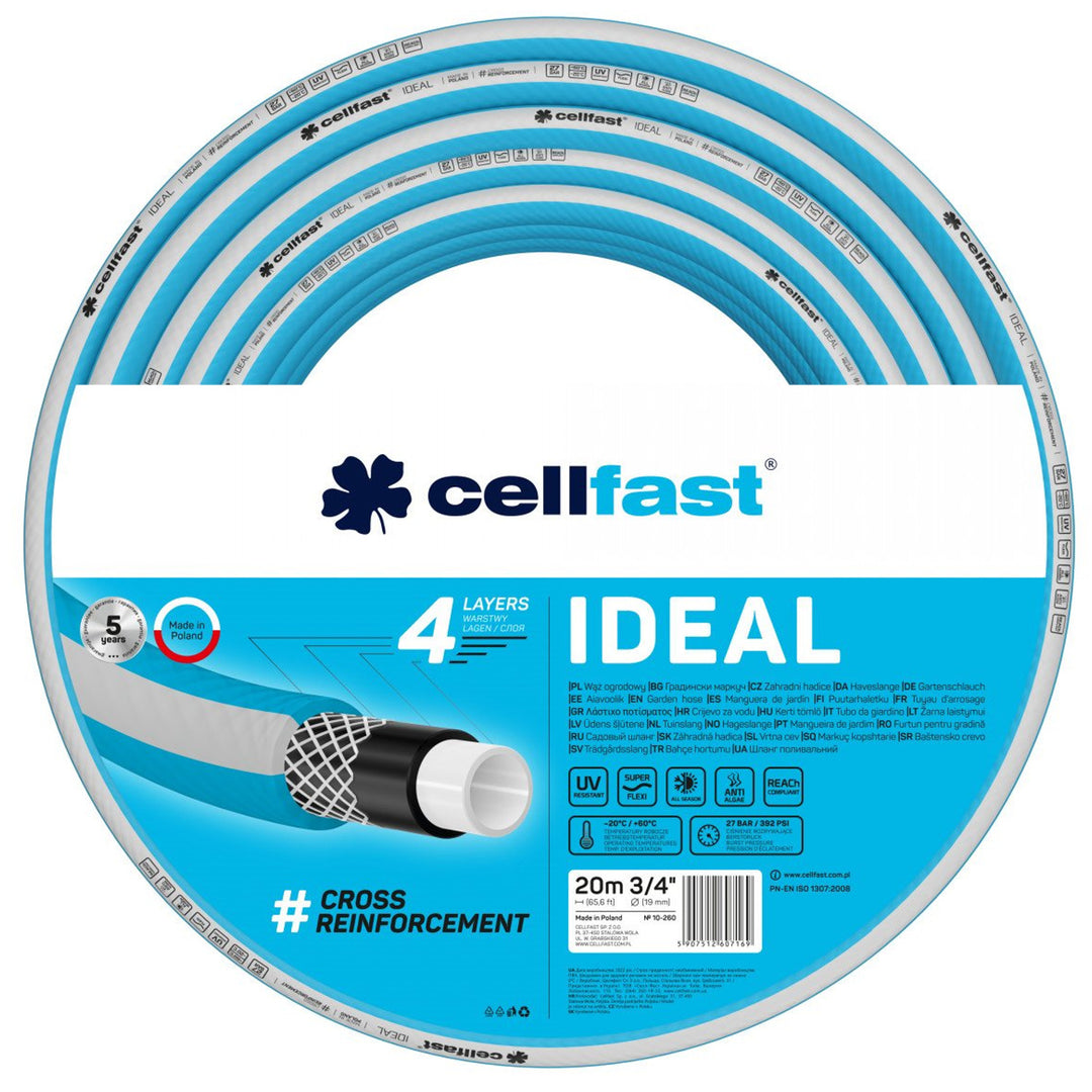 CELLFAST IDEAL 3/4" garden hose 20m 10-260 4-layer