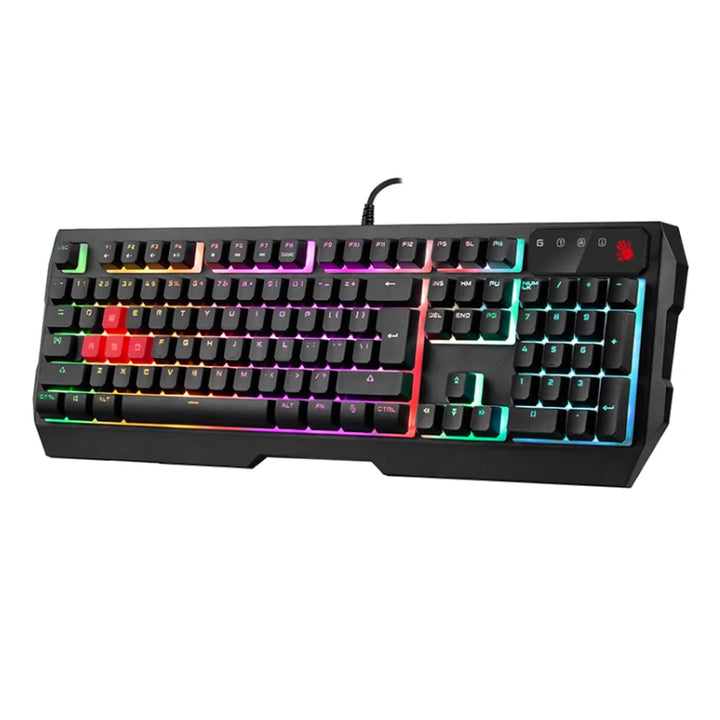 Fola B140N QWERTY Méarchláir Cearrbhachais 1000 Hz Ultravolling Neon Backlight 7 Eochracha Nascleanúint Ilmheán Breiseán &amp; Seinn Port USB Wired 1.8 m Fad Cábla