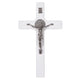 Wooden St. Benedict's cross hanging with a pasque white 18x10x1,8cm.