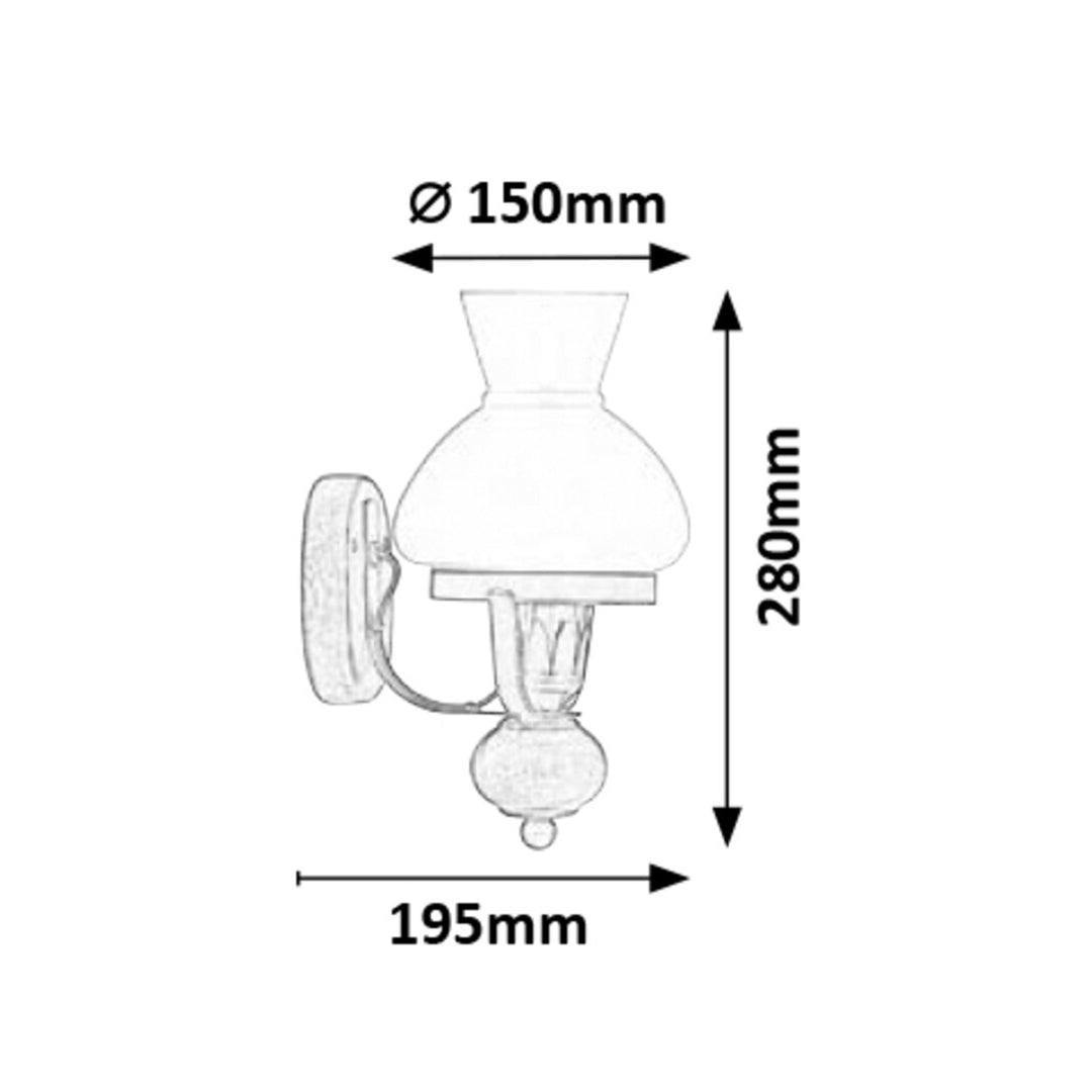 Lampa balla RABALUX PETRONEL 7077 le haghaidh seomra suí seomra bia seomra leapa