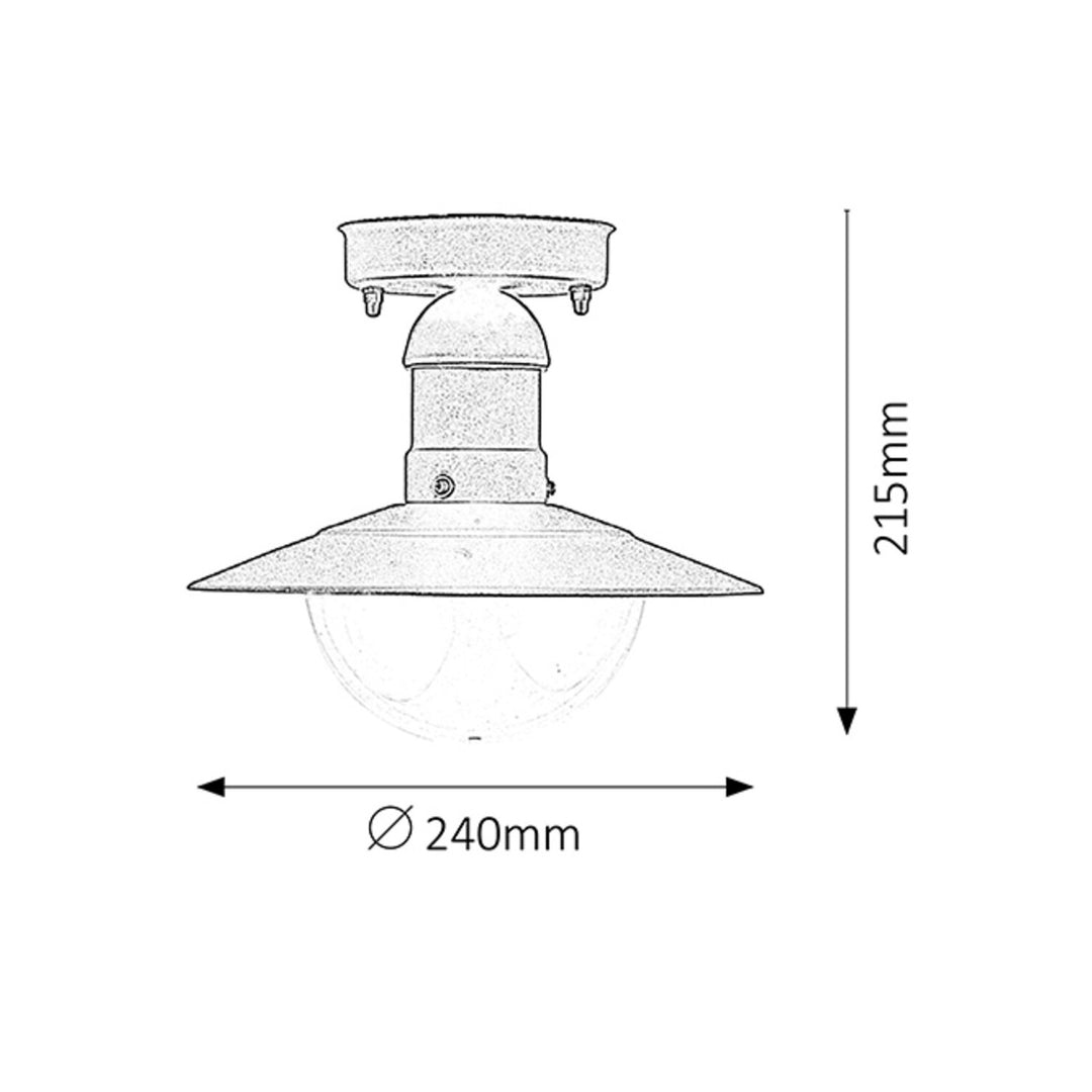 RABALUX OSLO 8716 Clúdach Lampa Uasteorainn Allamuigh Ardán Solais IP44 E27 60W Frithsheasmhach in Aimsir