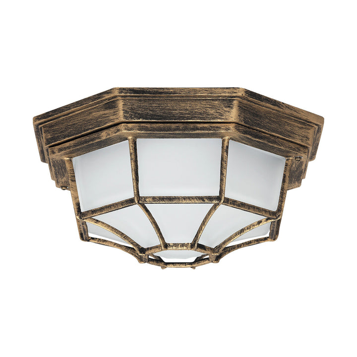 Rabalux Milano Outdoor Ceiling Lamp 8376 Metal Glass Shade Decorative