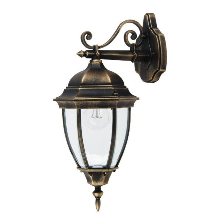 Rabalux Toronto 8381 Garden Wall Lamp Patio Gold Classic Retro Light E27 60W IP44 Elegant Design Gold