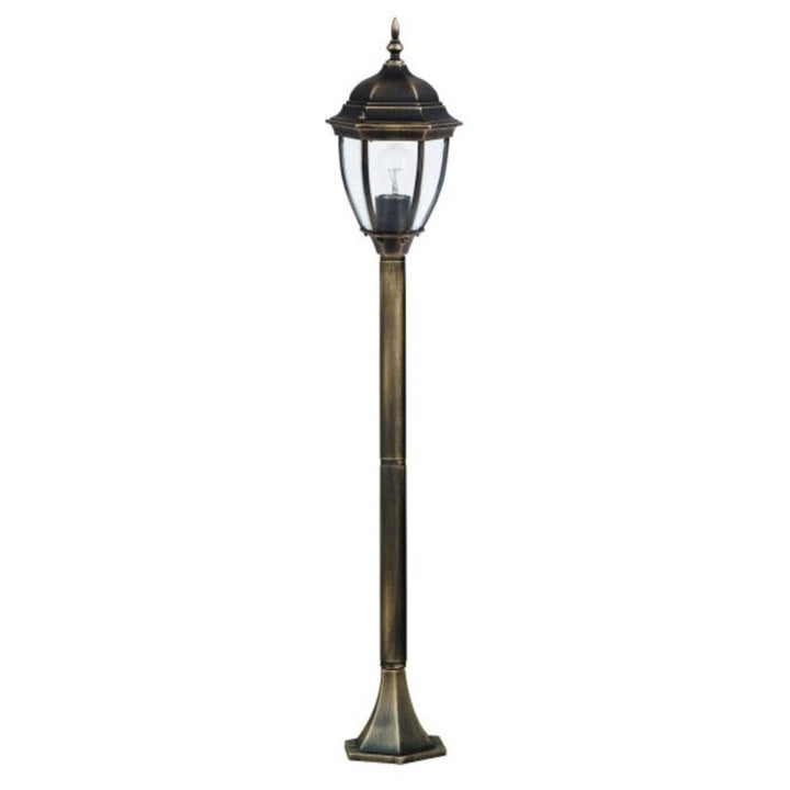 Solas Coigilt Fuinnimh Gairdín Rabalux Toronto Classic Gold Lamp E27 60W IP44 Allamuigh